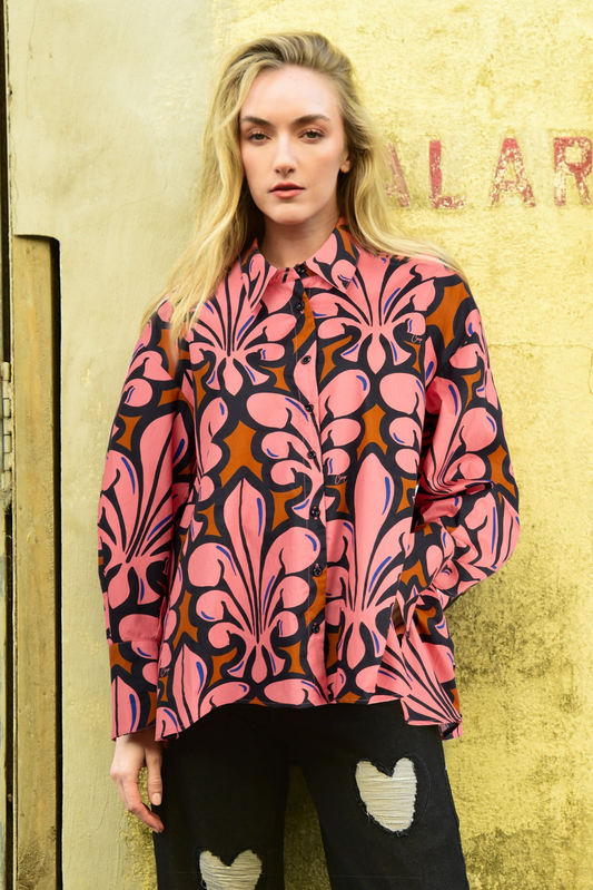 Coop Falling in Between Shirt - Pink/Ginger