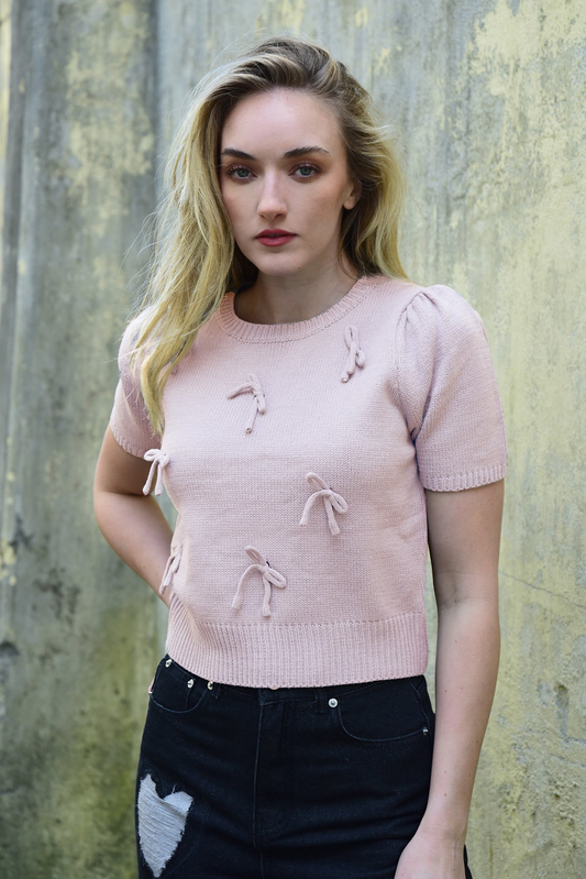 Coop Bow Delicious Top - Pink