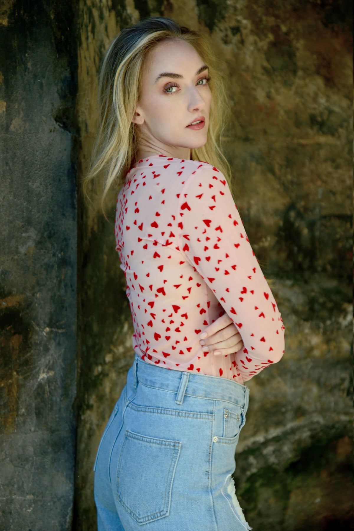 Coop Heart to Heart Top - Pink/Red