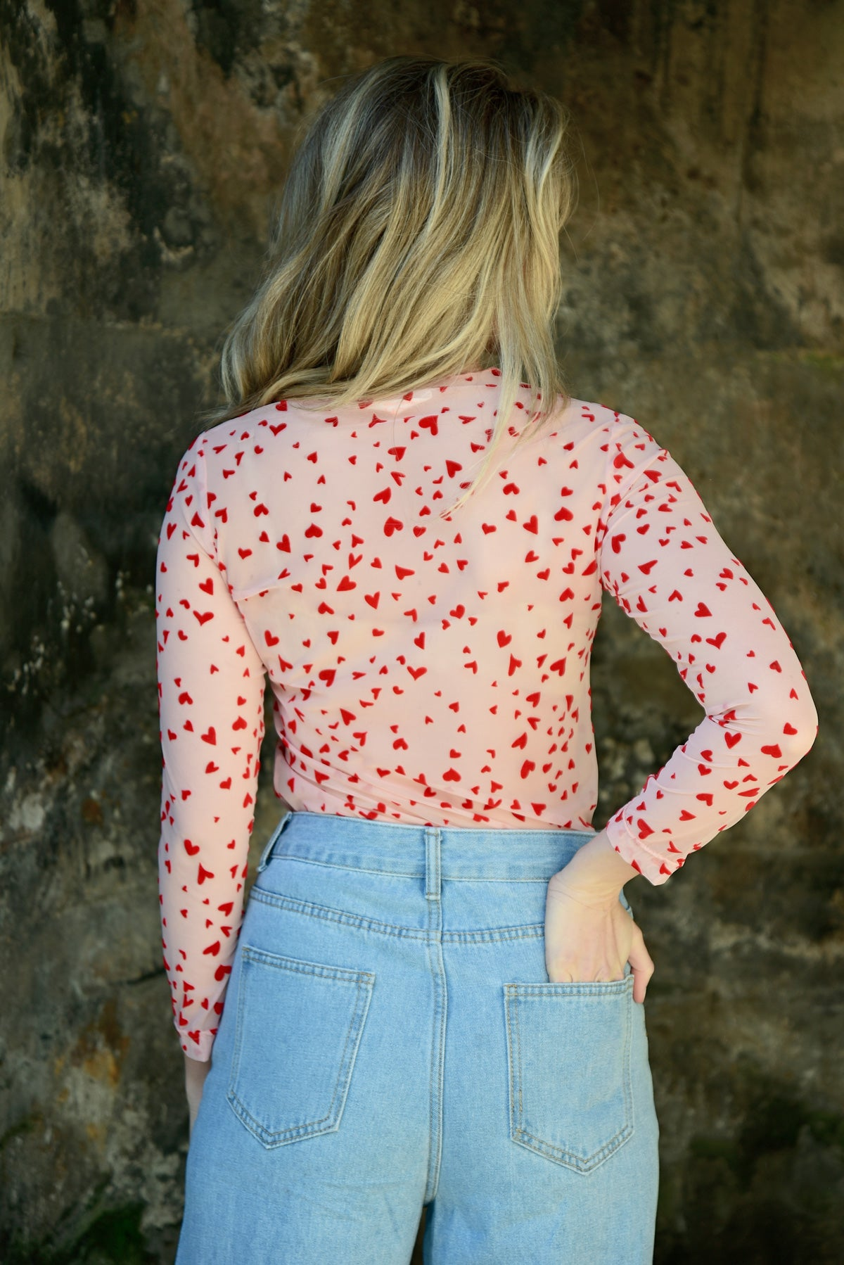 Coop Heart to Heart Top - Pink/Red
