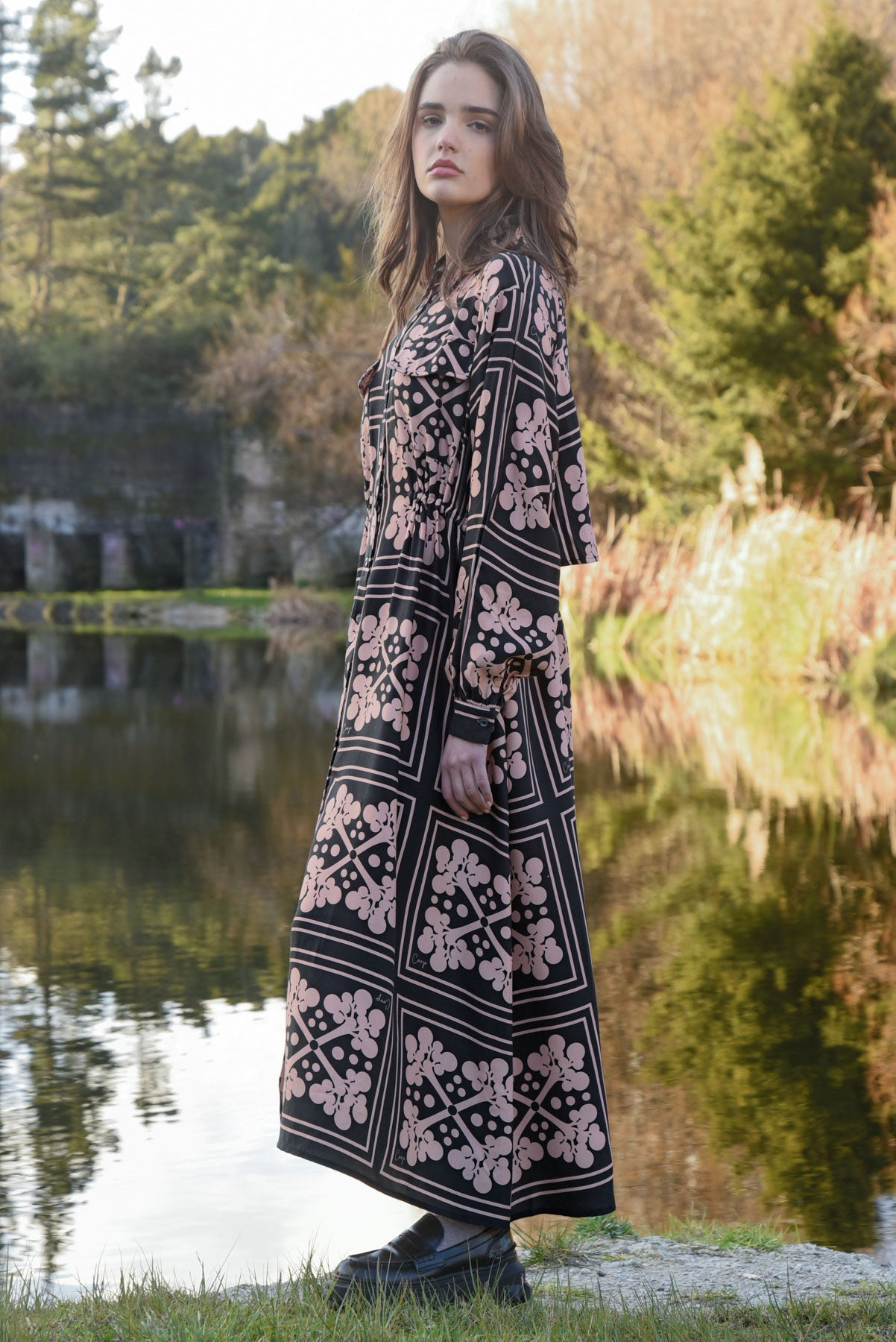 Coop Cinch Forever Coat Dress - Black & Pink