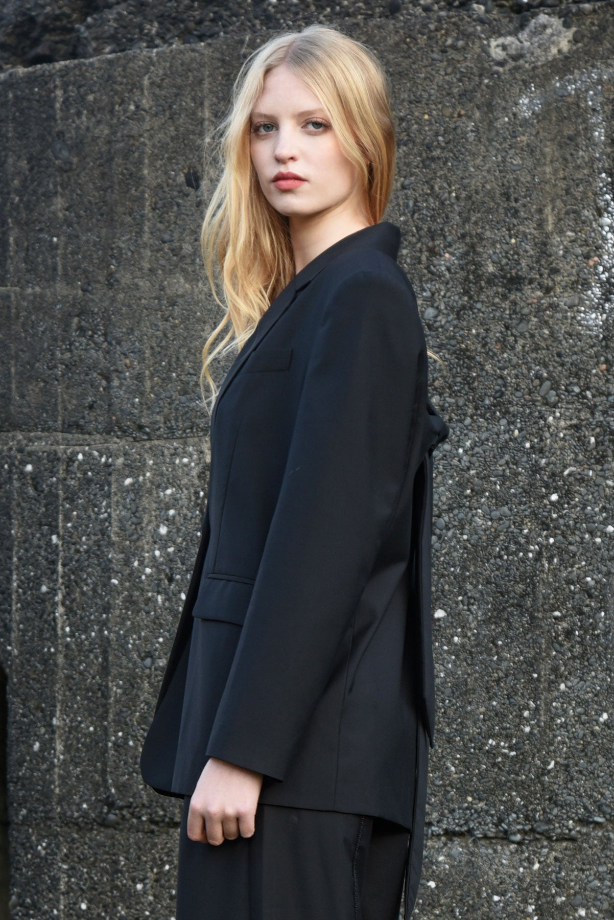 Coop Bow Tied Blazer - Black
