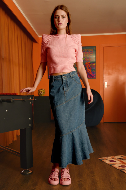 Coop Fun Flare Skirt - Indigo