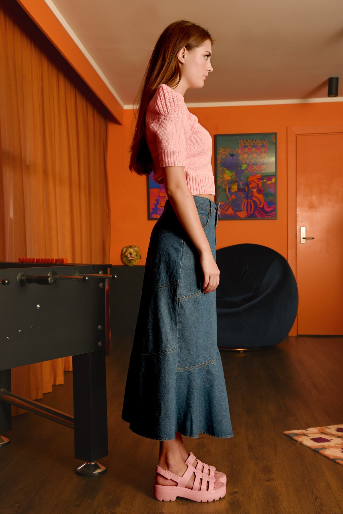 Coop Fun Flare Skirt - Indigo