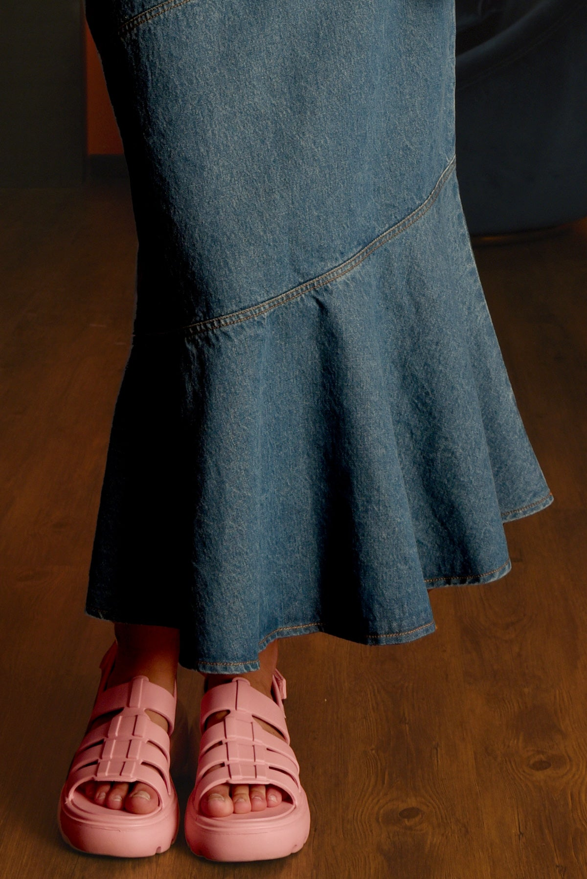 Coop Fun Flare Skirt - Indigo