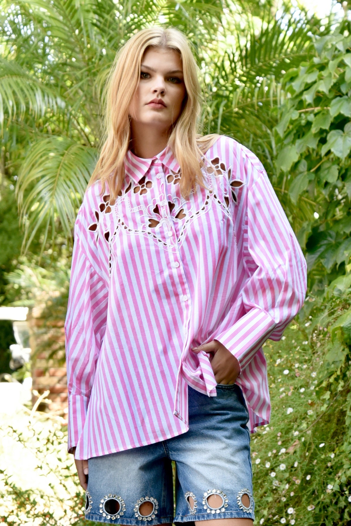 Coop Cut To The Chase Shirt - Pink & White