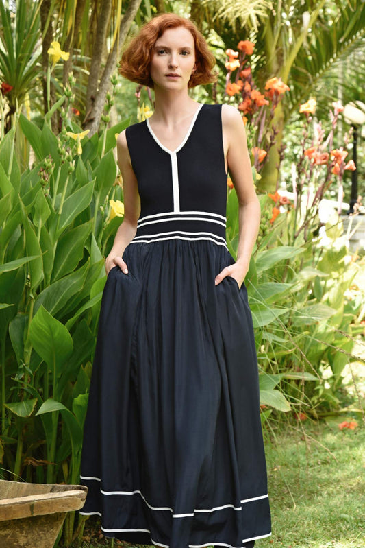 Coop Draw The Line Dress - Navy