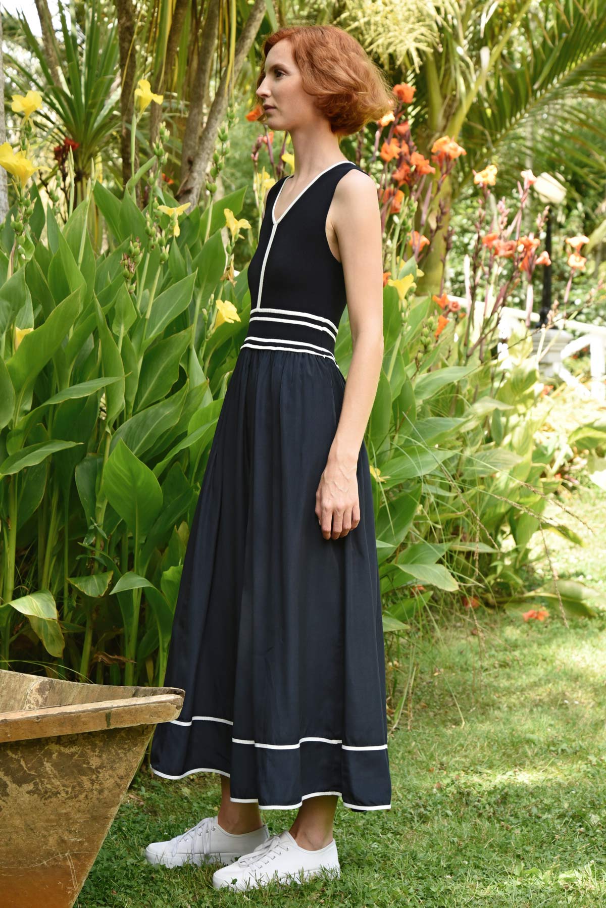 Coop Draw The Line Dress - Navy