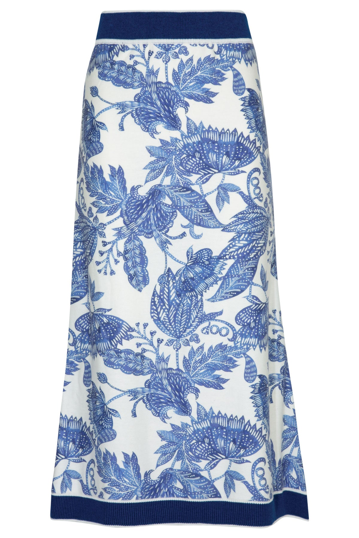 Coop Bleu Print Skirt - Blue & White