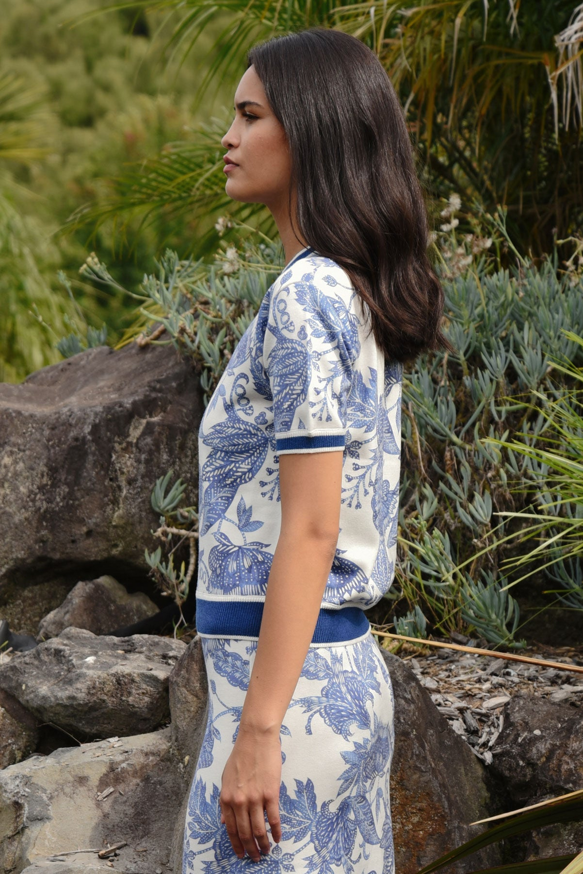 Coop Out Of The Blue Top - Blue & White