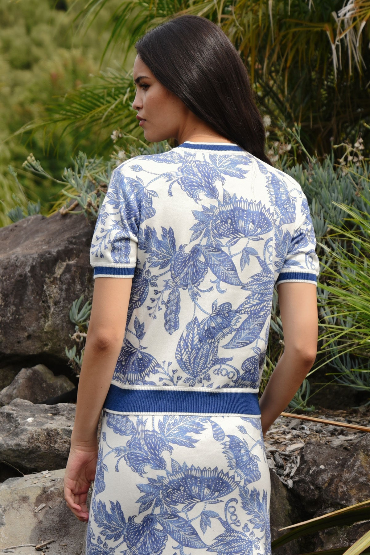 Coop Out Of The Blue Top - Blue & White