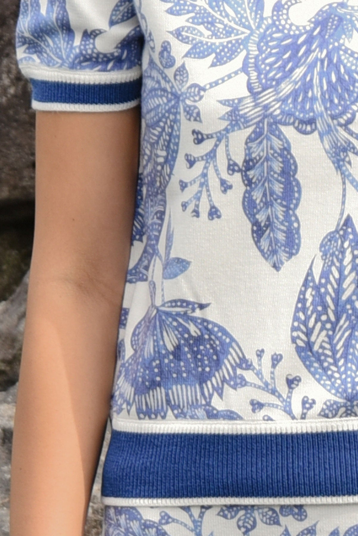 Coop Out Of The Blue Top - Blue & White