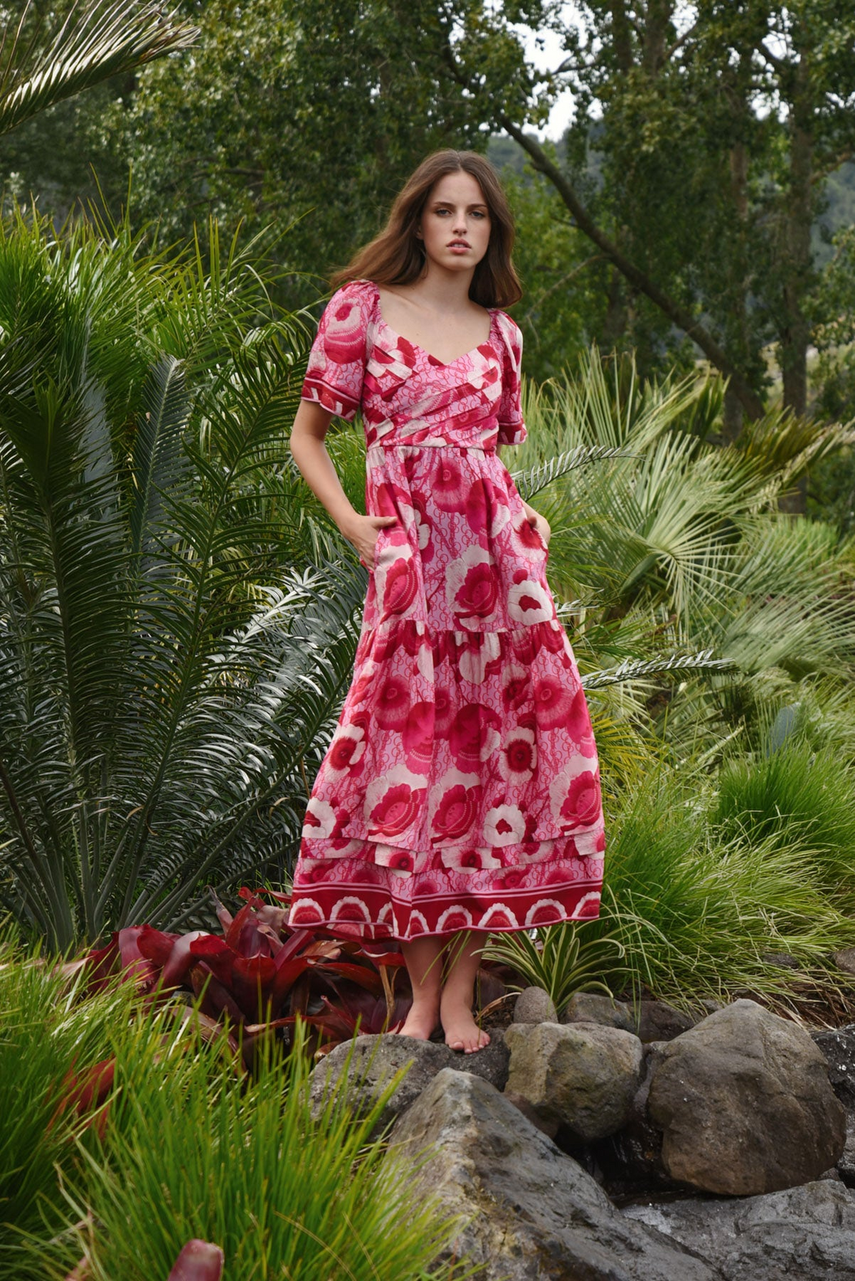 Coop Go WIth The Flo-ral Dress - Pink