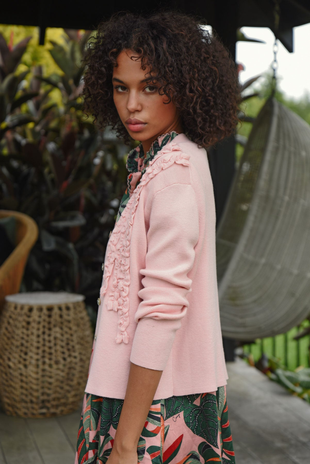 Coop Frilluxe Cardigan - Pink
