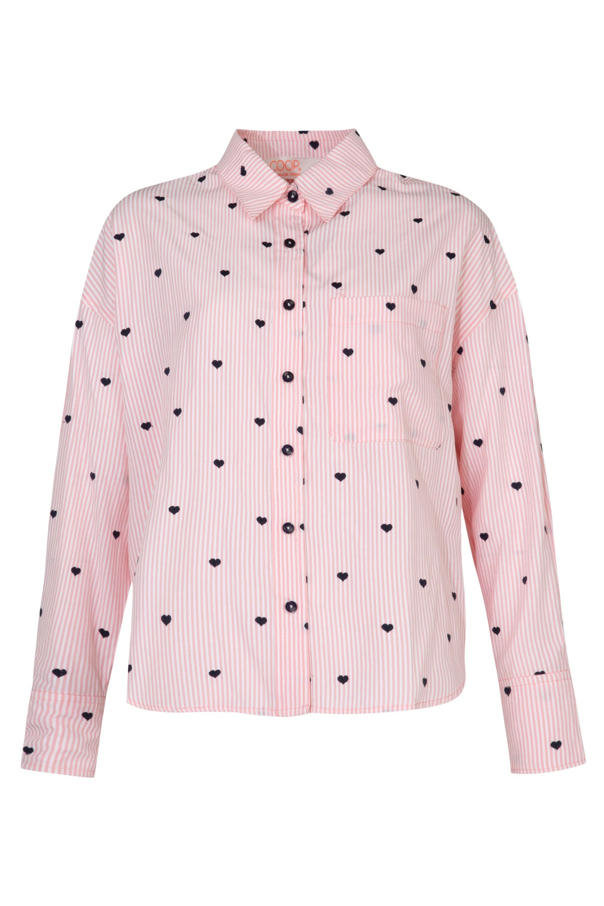 Coop Heart Line Shirt - Pink
