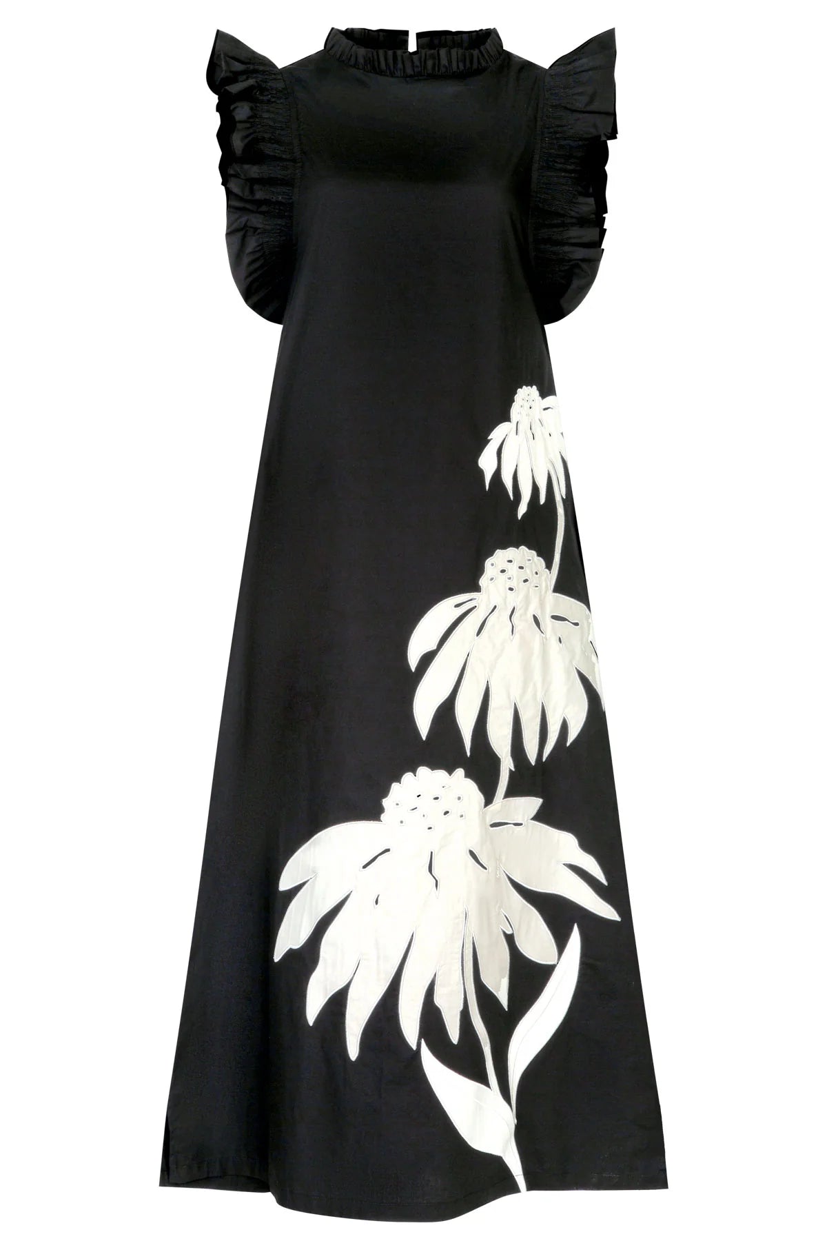 Coop Three-mendous Blooms Dress - Black & Cream
