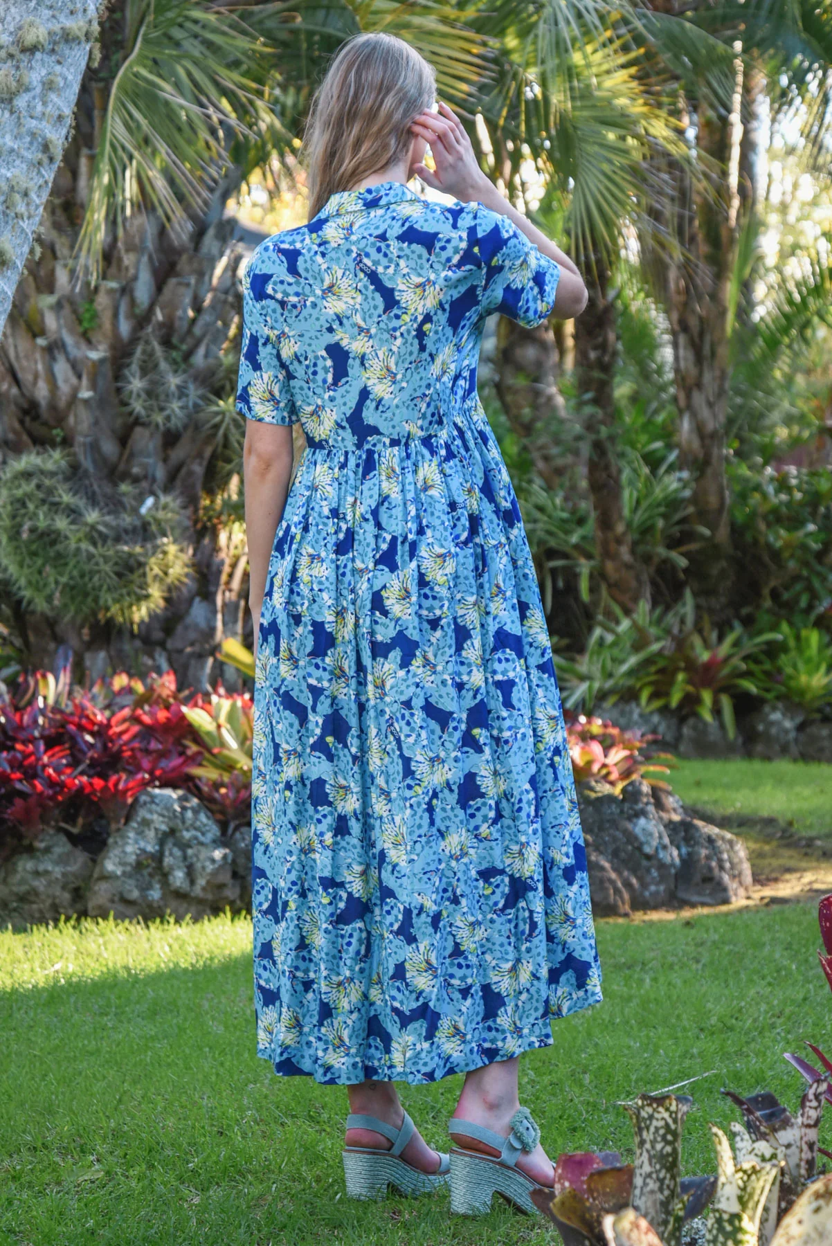 Coop Pretty In Print Dress - Blue