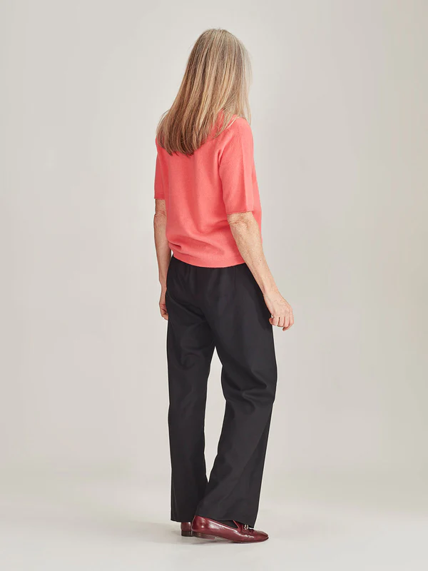 Caroline Sills Oslo Cashmere Tee - Flamingo