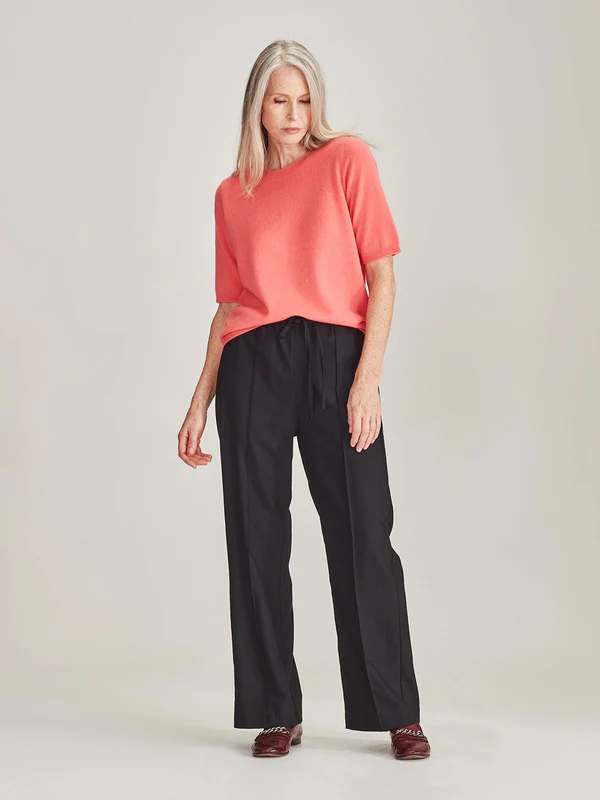 Caroline Sills Oslo Cashmere Tee - Flamingo