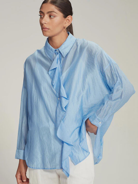 Caroline Sills Rodrigo Shirt - Crystal Blue