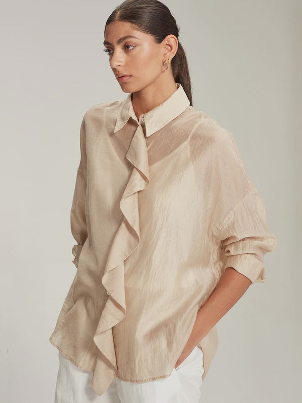 Caroline Sills Rodrigo Shirt - Sand