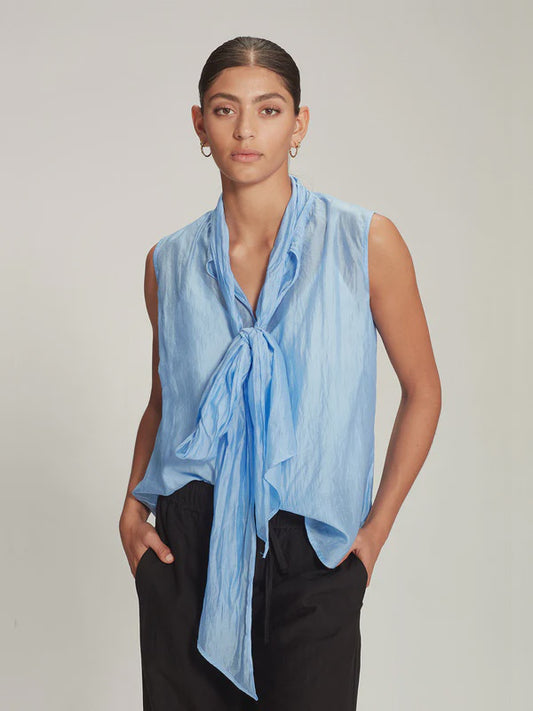 Caroline Sills Tazmin Blouse - Crystal Blue