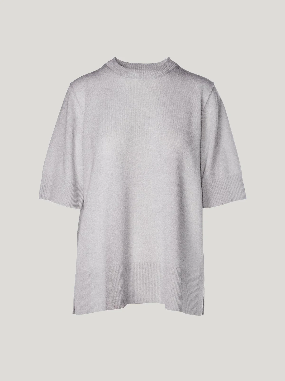 Caroline Sills Myka Cashmere Tee - Glass Grey