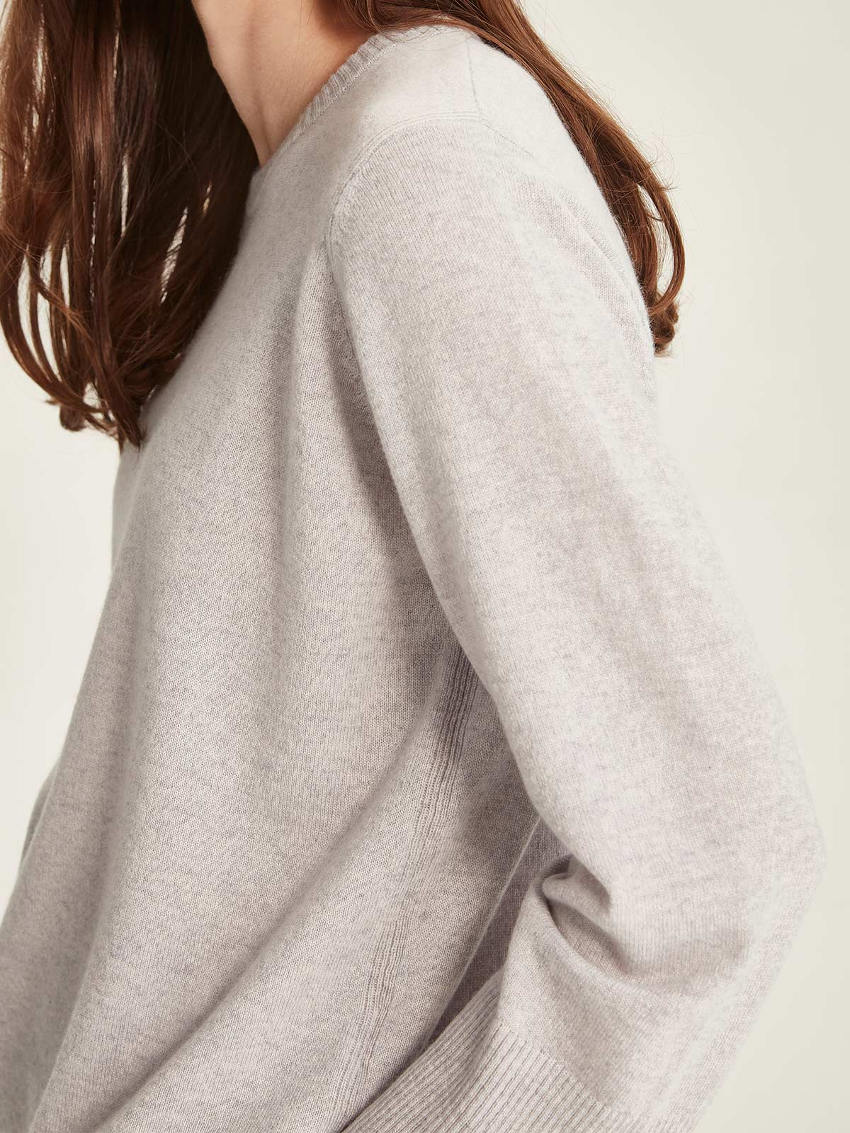 Caroline Sills Piper Cashmere Sweater - Glass Grey