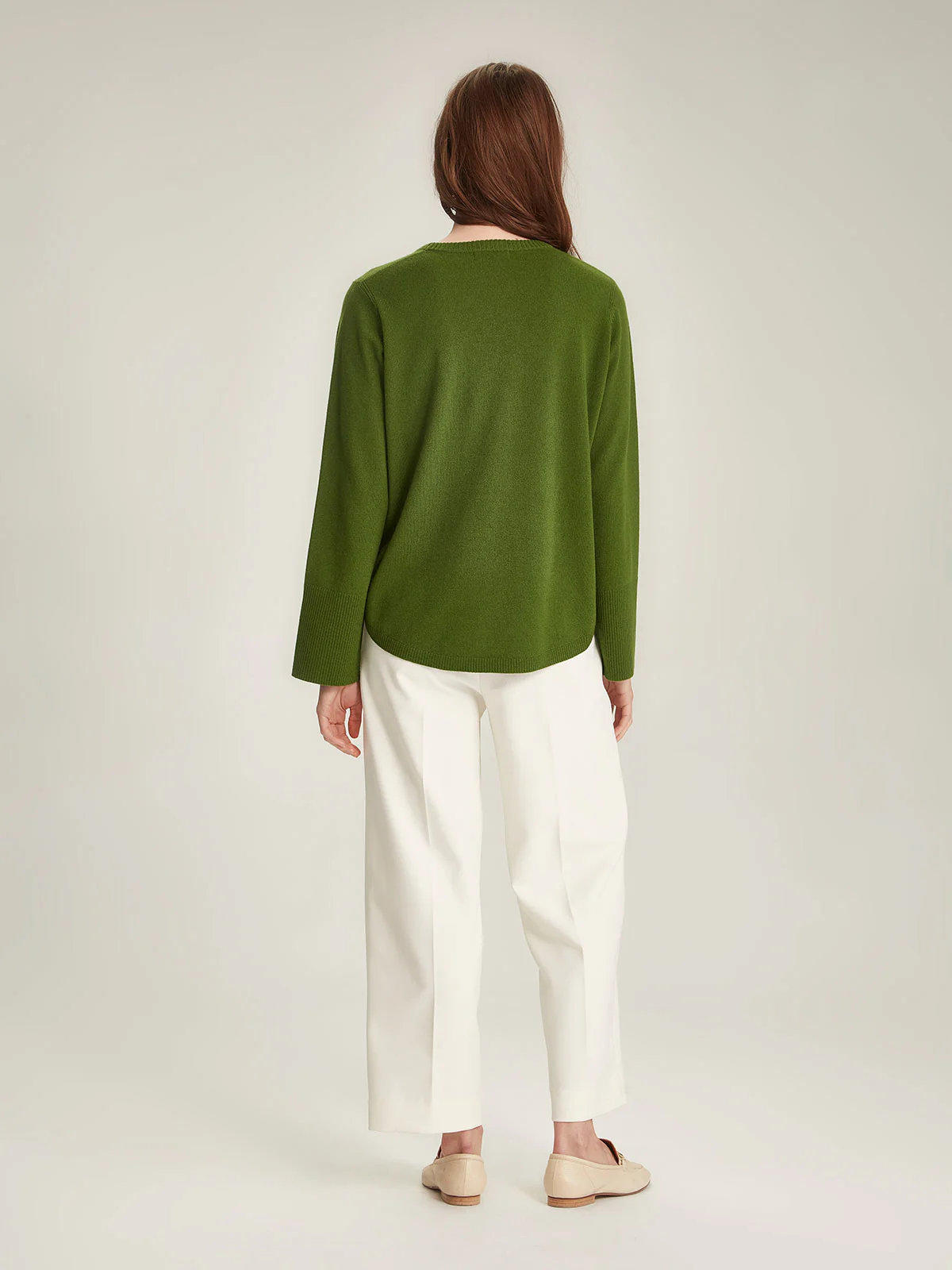 Caroline Sills Piper Cashmere Sweater - Herb Garden