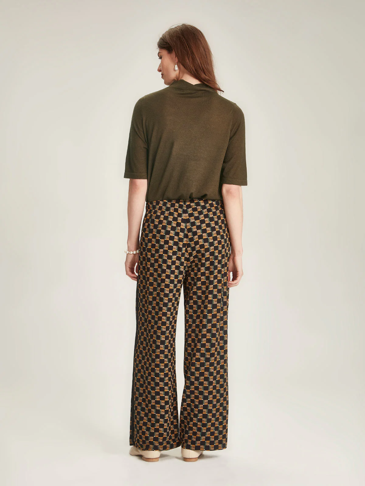 Caroline Sills Ellie Pant - Black Check