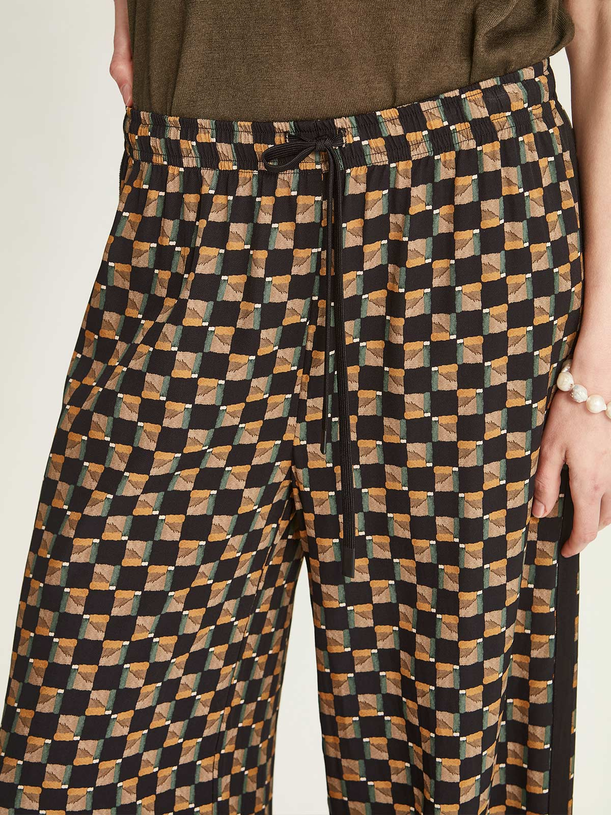 Caroline Sills Ellie Pant - Black Check