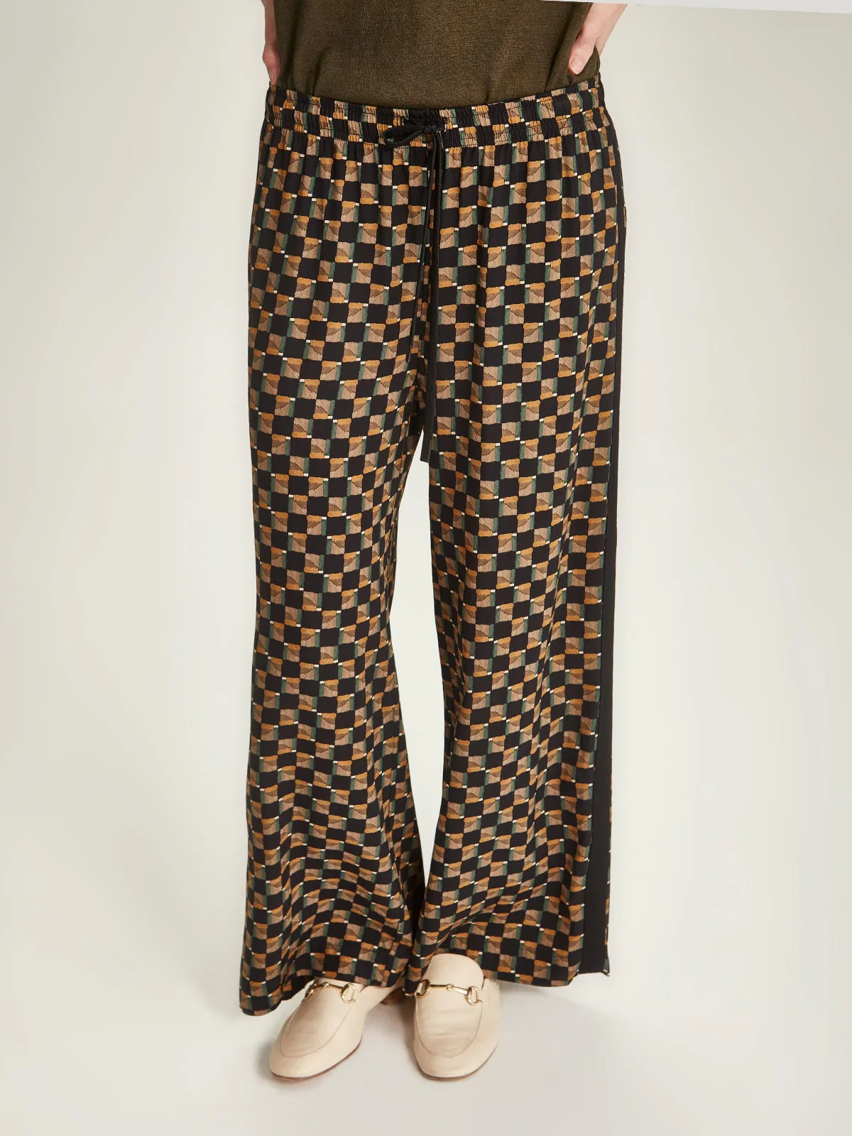 Caroline Sills Ellie Pant - Black Check