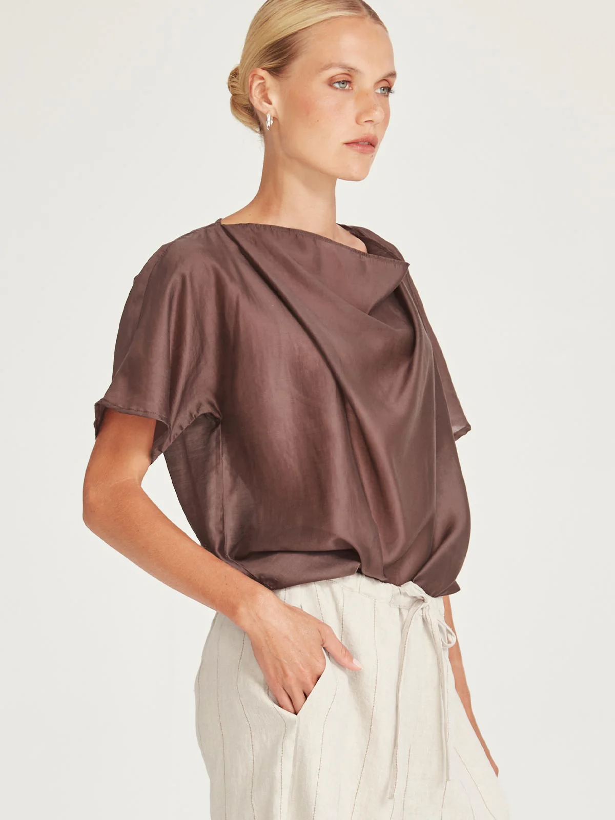 Caroline Sills Dana Top - Cocoa