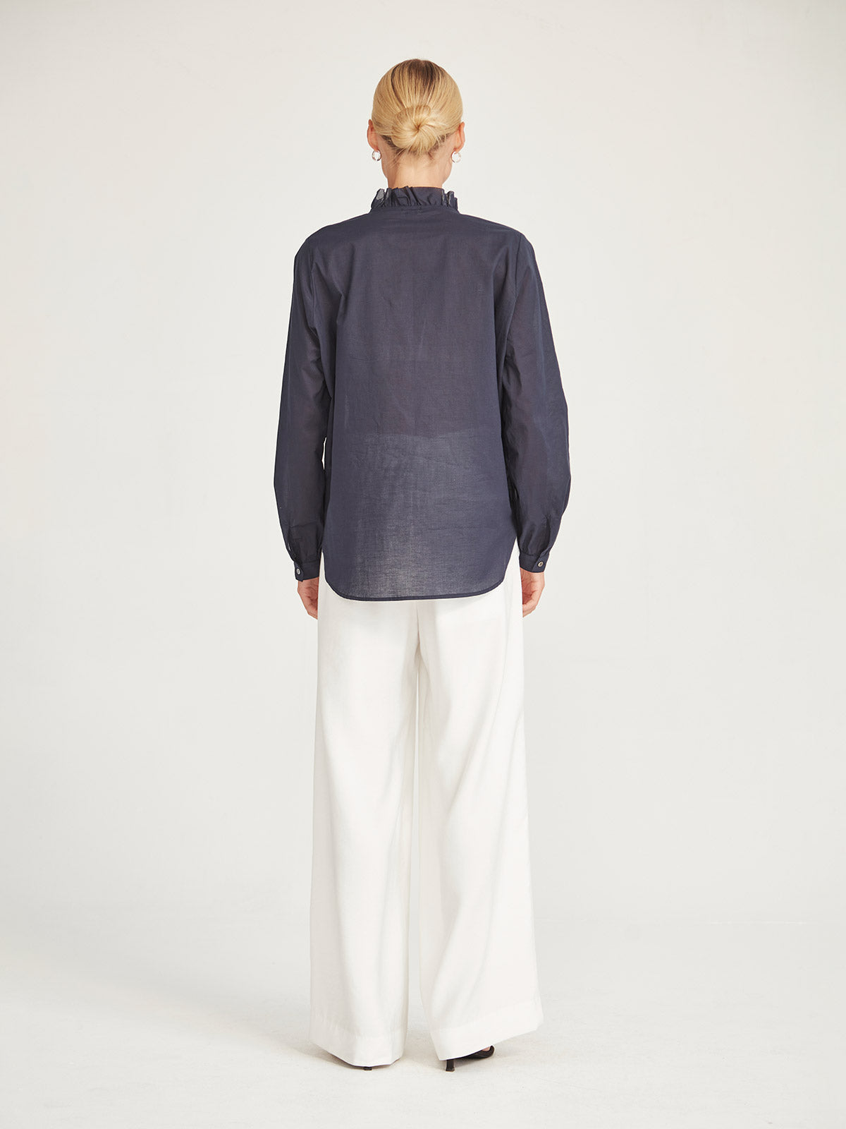 Caroline Sills Charlie Blouse - Navy