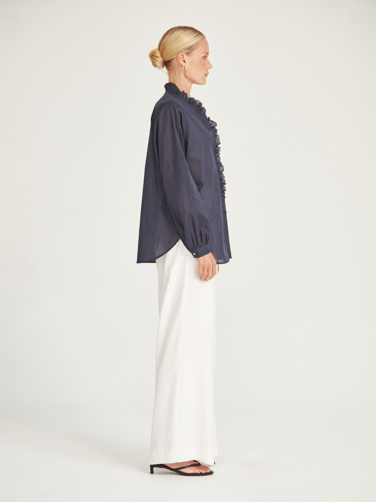Caroline Sills Charlie Blouse - Navy