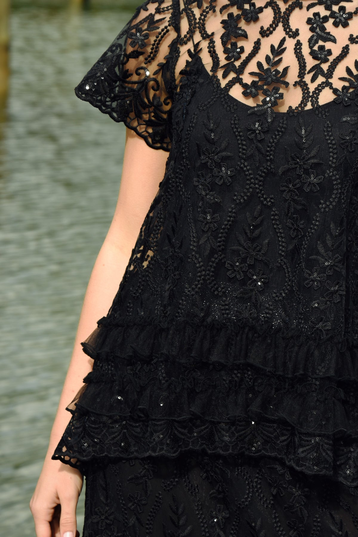 Curate Drink, Bling + Be Merry Top - Black Sequin
