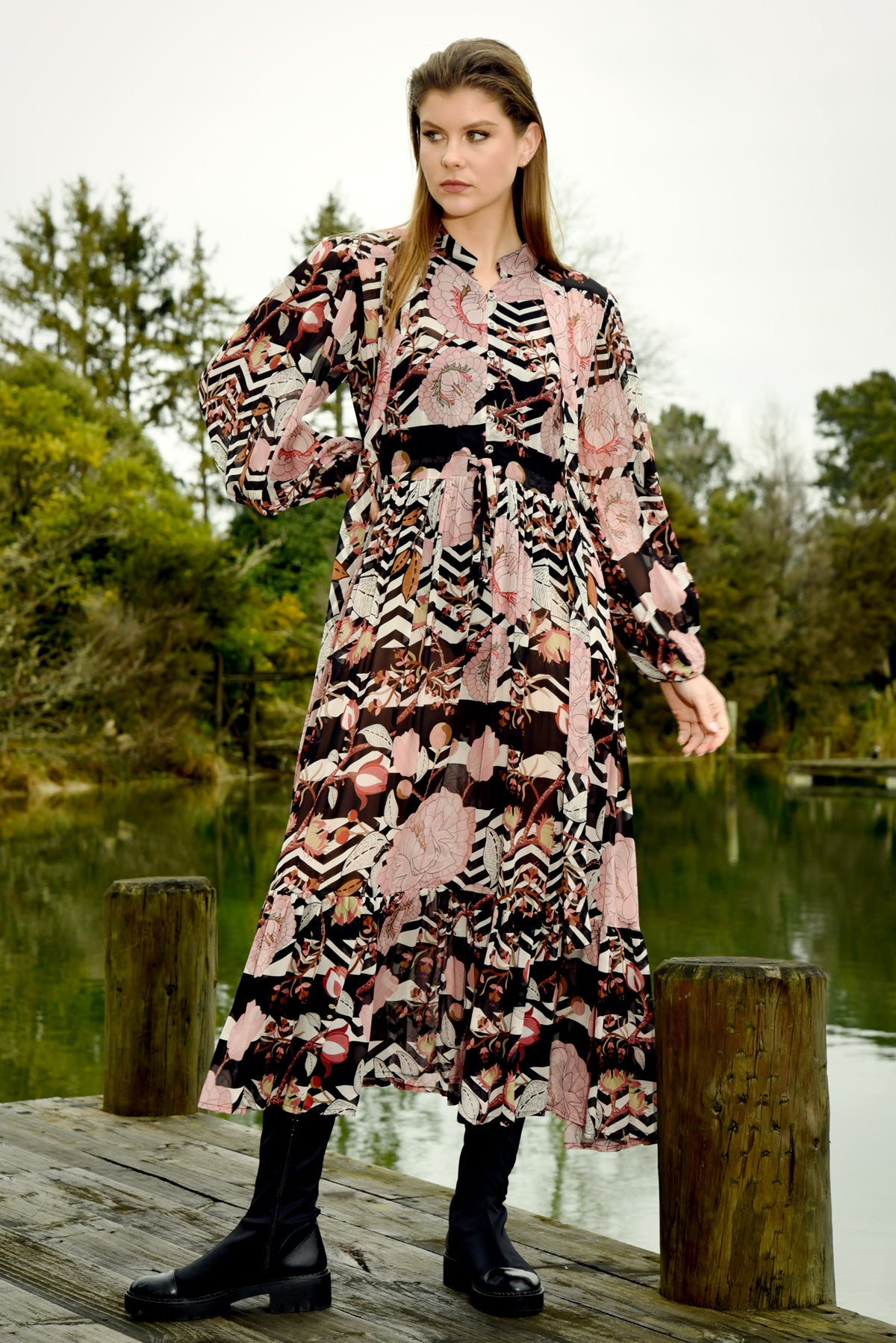 Curate Just One Thing Dress - Floral Line