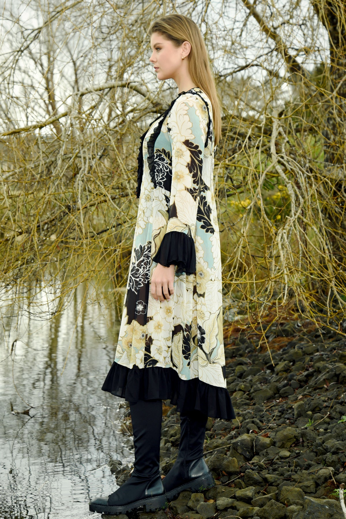 Curate Shirty Dancing Dress - Flowers