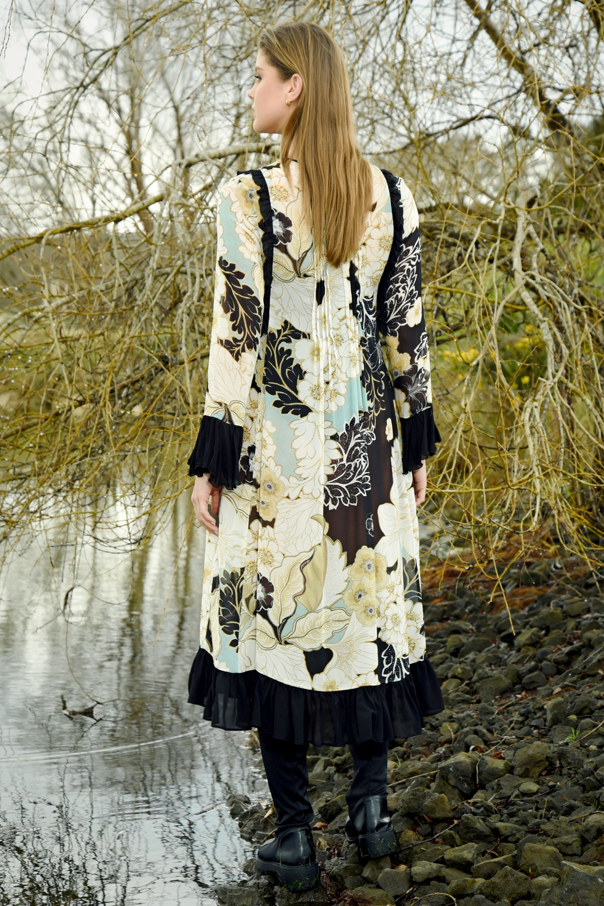 Curate Shirty Dancing Dress - Flowers