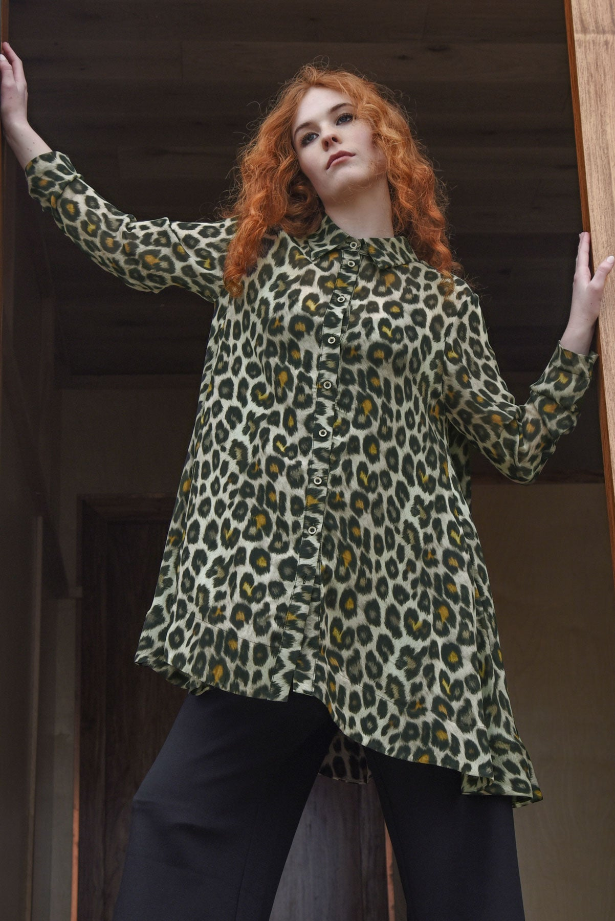 Curate On With The Show Shirt - Leopard