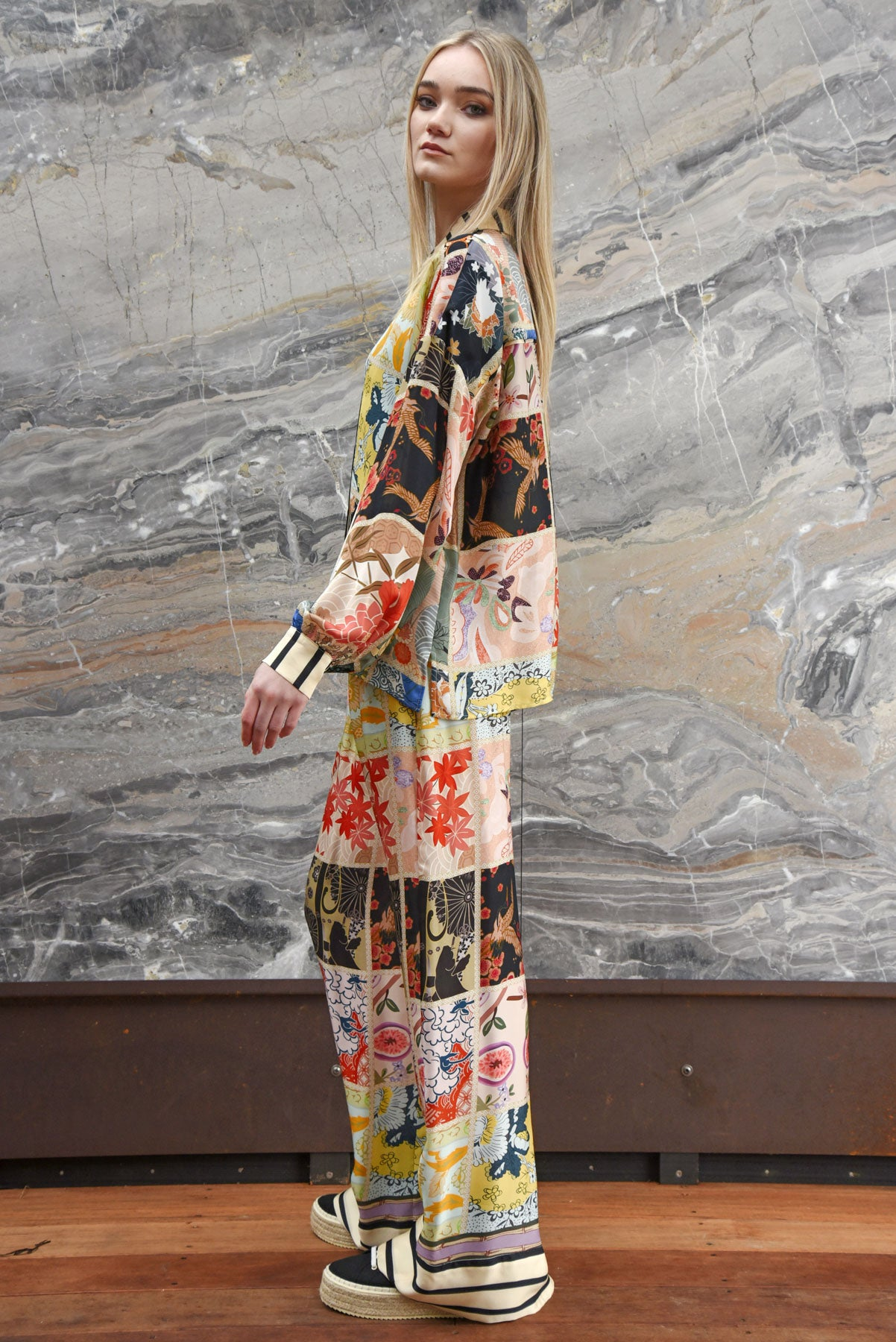 Curate Stretch a Leg Pant - Squares