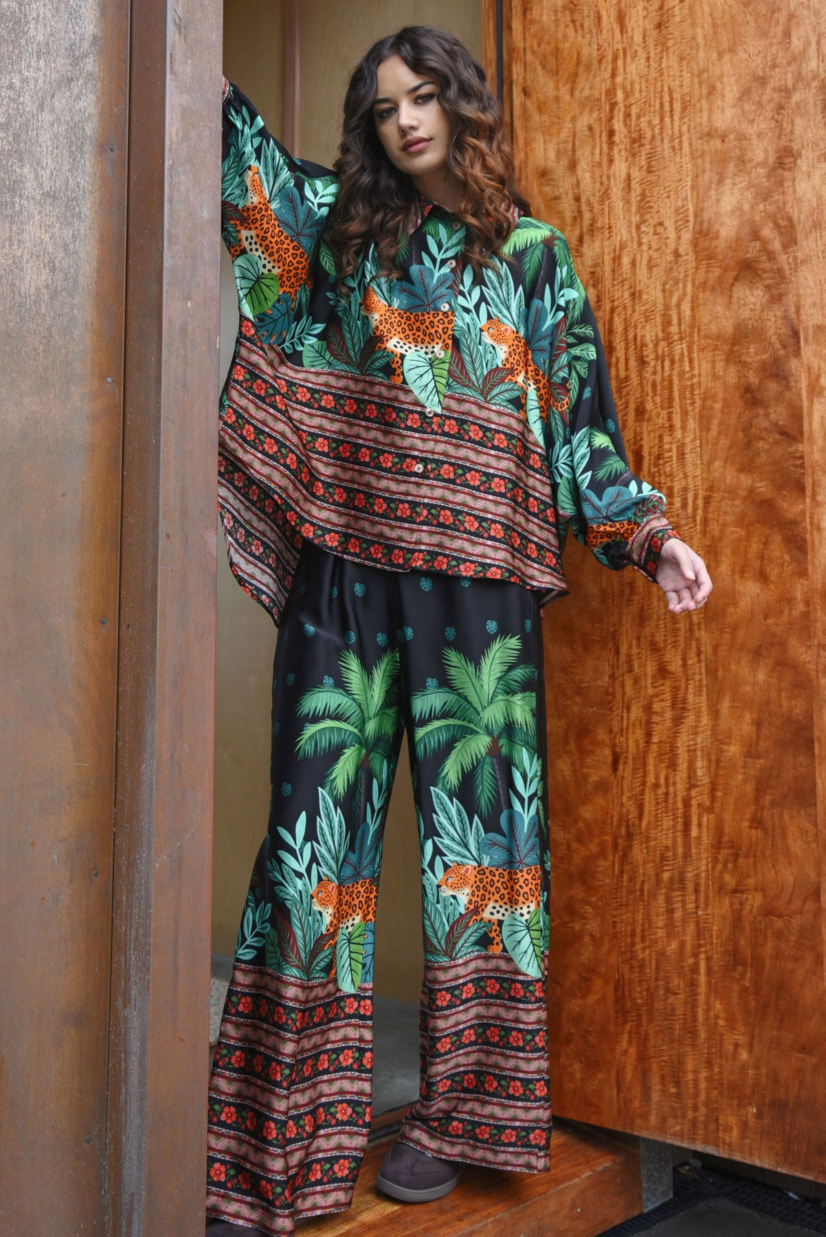 Curate Take Your Lead Pant - Leopard Stripe