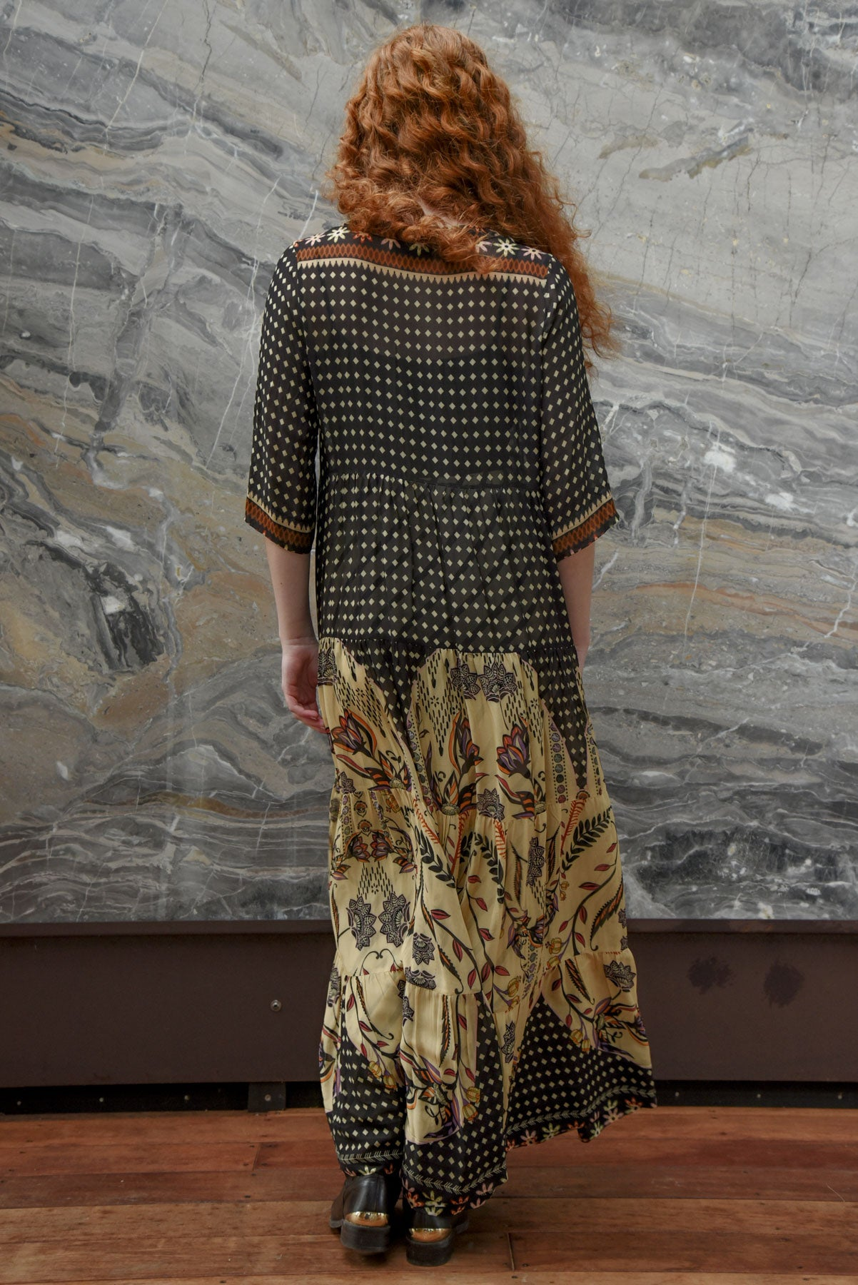 Curate High And Rising Dress - Border Spot