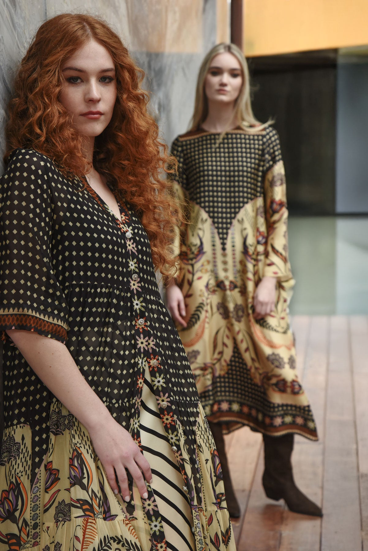 Curate High And Rising Dress - Border Spot
