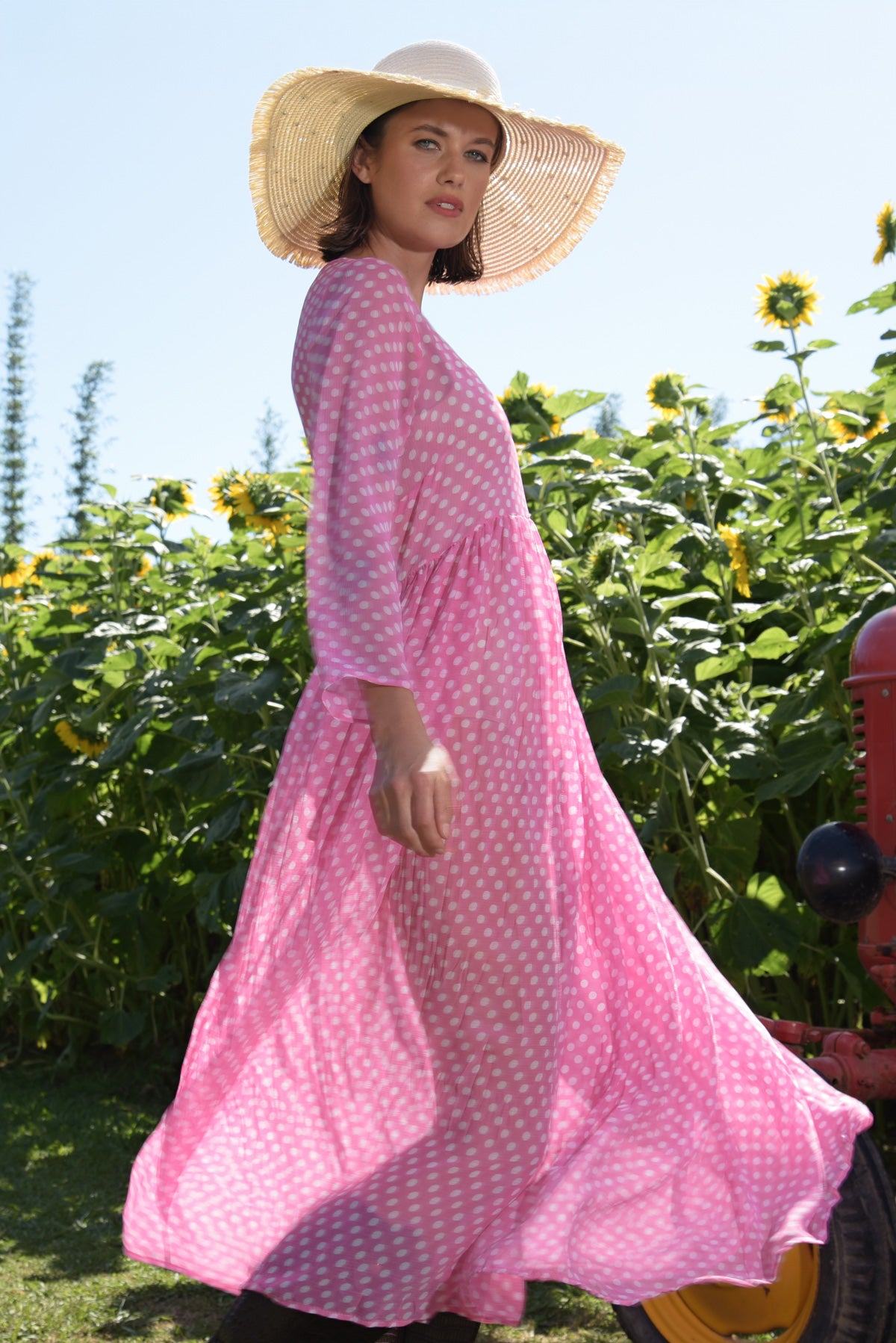 Curate Game Changer Dress - Pink Spot