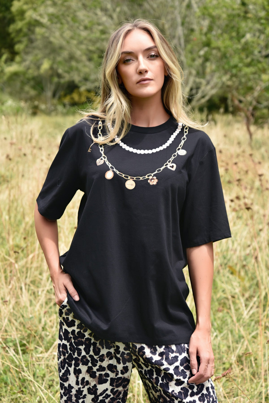 Curate Charm School T-Shirt - Black