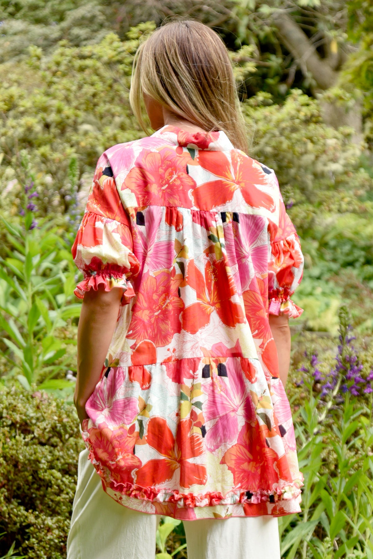 Curate Make The Cut Top - Pink Floral