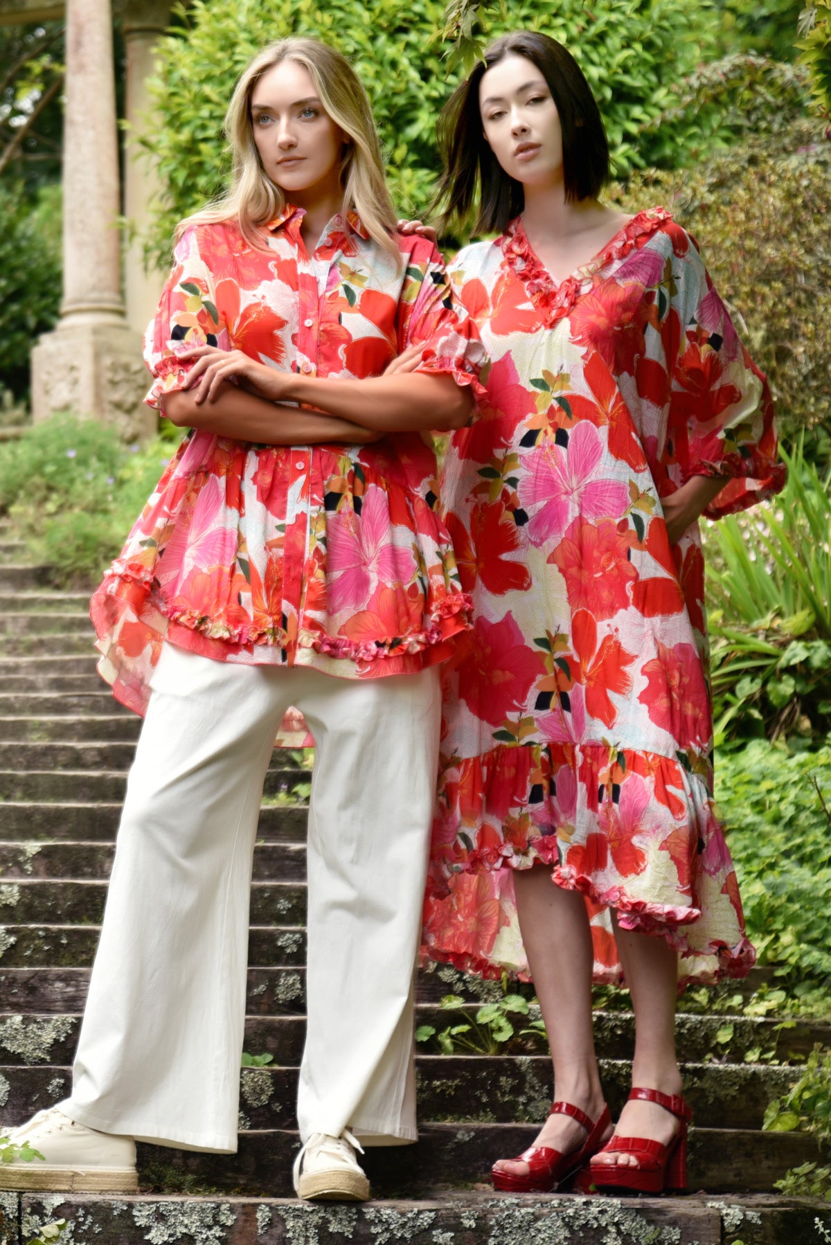Curate Make The Cut Top - Pink Floral