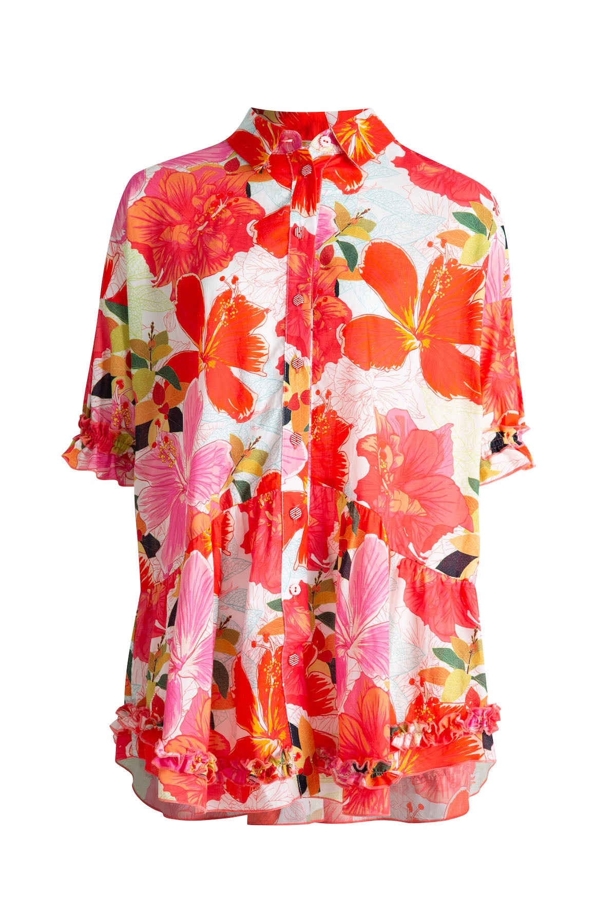Curate Make The Cut Top - Pink Floral