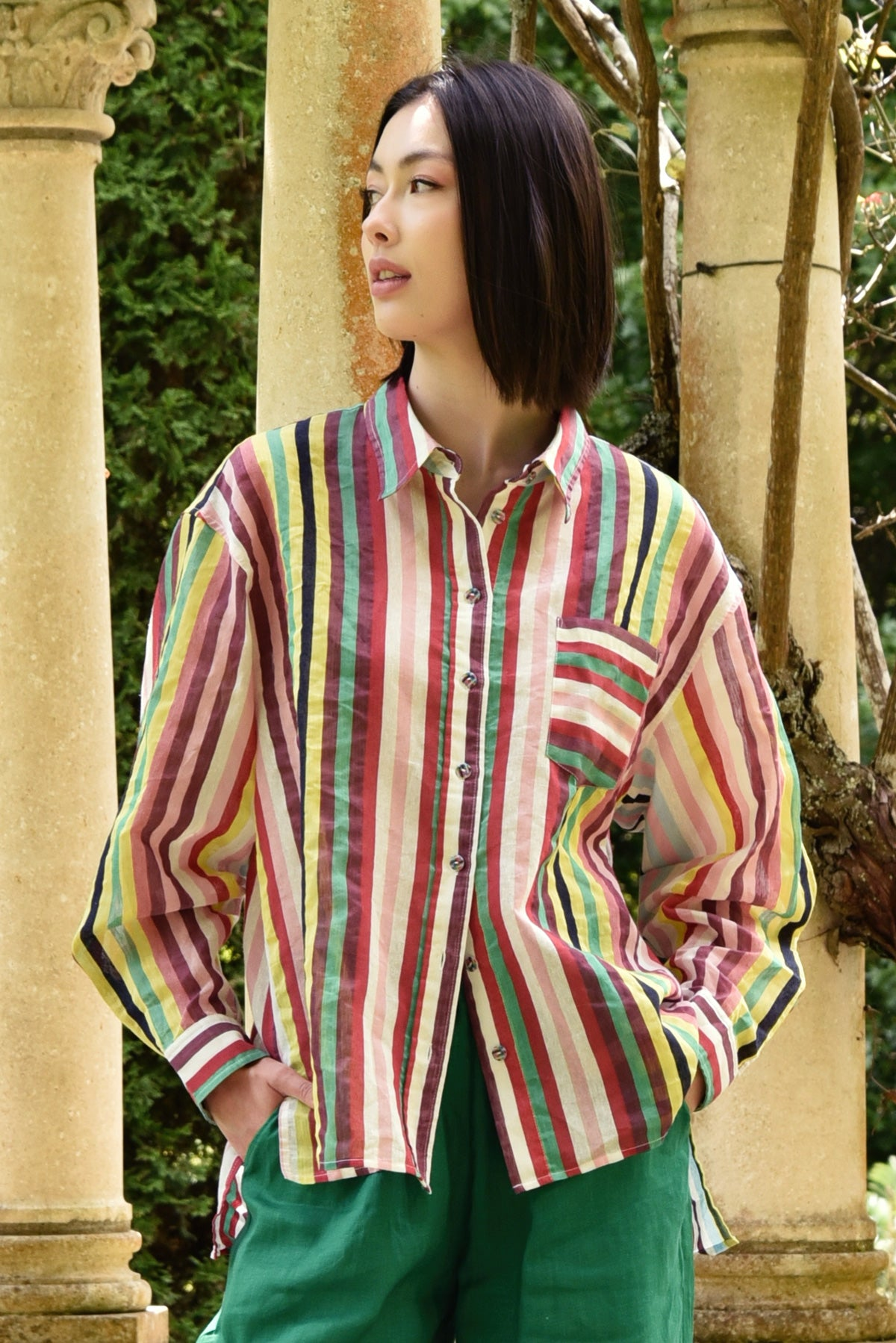 Curate Shirt Vision Shirt - Rainbow's End Stripe